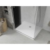 Mexen Lima faltbare Duschkabine 90 x 80 cm, Grafit, Chrom + Duschwanne Flat, Weiß - 856-090-080-01-40-4010