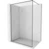Mexen Kioto-F Duschwand Walk-in mit Rahmen 65 x 202 cm, transparent 8 mm, Gun Metal - 800-065-104-95-00