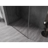 Mexen Kioto-F Duschwand Walk-in mit Rahmen 85 x 202 cm, transparent 8 mm, Gun Metal - 800-085-104-95-00