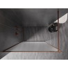 Mexen Kioto-F Walk-In-Duschwand mit Rahmen 130 x 202 cm, Frostglas 8 mm, Roségold - 800-130-104-60-30