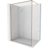 Mexen Kioto-F Duschwand Walk-in mit Rahmen 85 x 202 cm, transparent 8 mm, gebürstetes Kupfer - 800-085-104-65-00