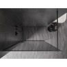 Mexen Kioto-F Duschwand Walk-in mit Rahmen 130 x 202 cm, Graphit 8 mm, Gun Metal - 800-130-104-95-40