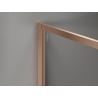 Mexen Kioto-F Duschwand Walk-in mit Rahmen 80 x 202 cm, Eisglas 8 mm, gebürstetes Kupfer - 800-080-104-65-30