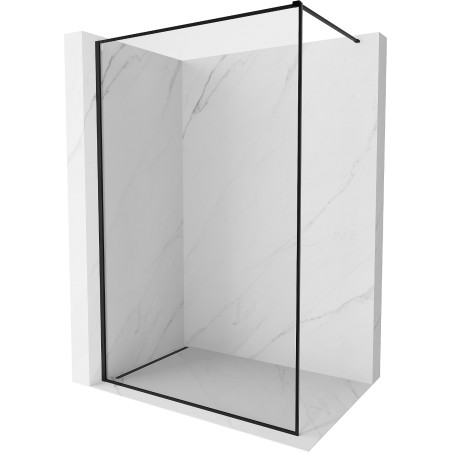 Mexen Kioto-F Duschwand Walk-in mit Rahmen 70 x 202 cm, transparent 8 mm, schwarz - 800-070-104-70-00