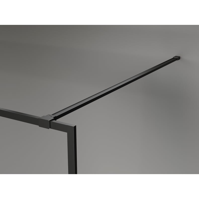 Mexen Kioto-F Duschwand Walk-in mit Rahmen 60 x 202 cm, transparent 8 mm, schwarz - 800-060-104-70-00