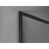 Mexen Kioto-F Duschabtrennung Walk-in mit Rahmen 155 x 202 cm, transparent 8 mm, schwarz - 800-155-104-70-00