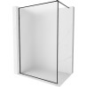 Mexen Kioto-F Duschwand Walk-in mit Rahmen 70 x 202 cm, mattiert 8 mm, schwarz - 800-070-104-70-30