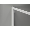 Mexen Kioto-F Duschwand Walk-in mit Rahmen 100 x 100 cm, transparent 8 mm, weiß - 800-100-202-04-20-100
