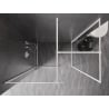 Mexen Kioto-F Duschwand Walk-in mit Rahmen 105 x 100 cm, transparent 8 mm, weiß - 800-105-202-04-20-100