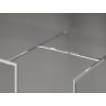 Mexen Kioto-F Duschwand Walk-in mit Rahmen 80 x 70 cm, transparent 8 mm, Chrom - 800-080-202-04-00-070