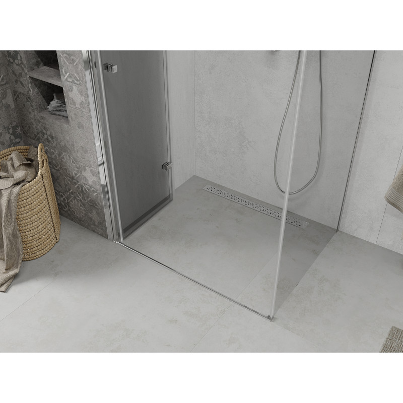 Mexen Lima faltbare Duschkabine 110 x 90 cm, transparent, Chrom - 856-110-090-01-00