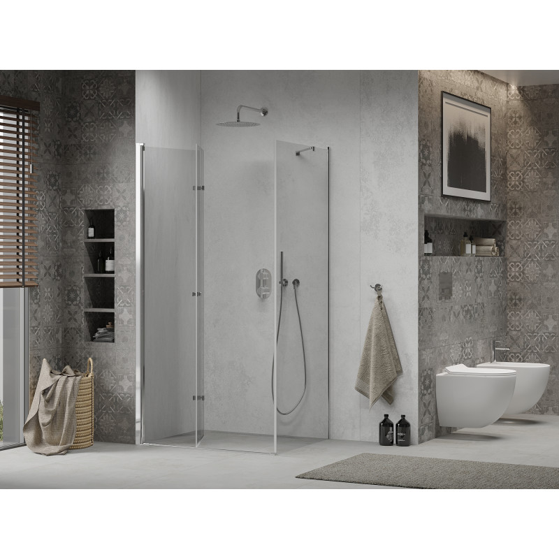 Mexen Lima faltbare Duschkabine 115 x 70 cm, transparent, Chrom - 856-115-070-01-00