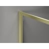 Mexen Kioto-F Duschwand Walk-in mit Rahmen 100 x 90 cm, transparent 8 mm, gebürstetes Gold - 800-100-202-04-55-090