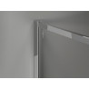Mexen Kioto-F Duschwand Walk-in mit Rahmen 170 x 85 cm, transparent 8 mm, Chrom - 800-170-202-04-00-085
