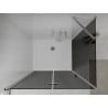 Mexen Lima faltbare Duschkabine 100 x 110 cm, Grafit, Chrom + Flat Duschwanne, Weiß - 856-100-110-01-40-4010