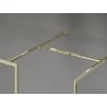 Mexen Kioto-F Duschwand Walk-in mit Rahmen 80 x 80 cm, transparent 8 mm, gold - 800-080-202-04-50-080