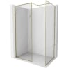 Mexen Kioto-F Duschwand Walk-in mit Rahmen 170 x 80 cm, transparent 8 mm, gold - 800-170-202-04-50-080