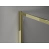 Mexen Kioto-F Duschwand Walk-in mit Rahmen 150 x 90 cm, transparent 8 mm, gold - 800-150-202-04-50-090