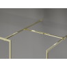 Mexen Kioto-F Duschwand Walk-in mit Rahmen 120 x 105 cm, transparent 8 mm, gold - 800-120-202-04-50-105