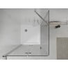 Mexen Lima faltbare Duschkabine 90 x 90 cm, transparent, Chrom + Flat Duschwanne - 856-090-090-01-00-4010