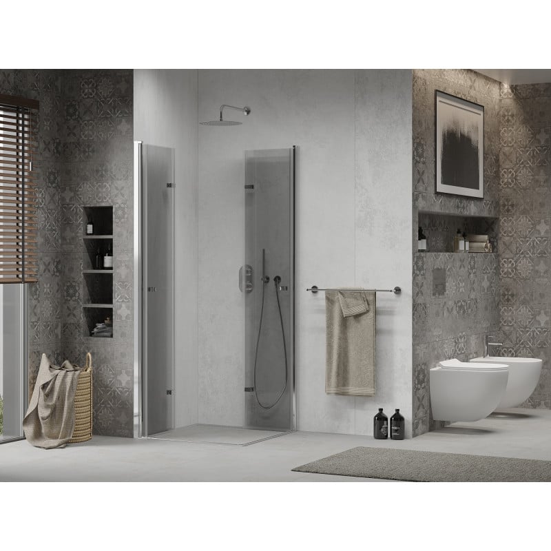 Mexen Lima Duo faltbare Duschkabine 70 x 70 cm, transparent, Chrom - 856-070-070-02-00