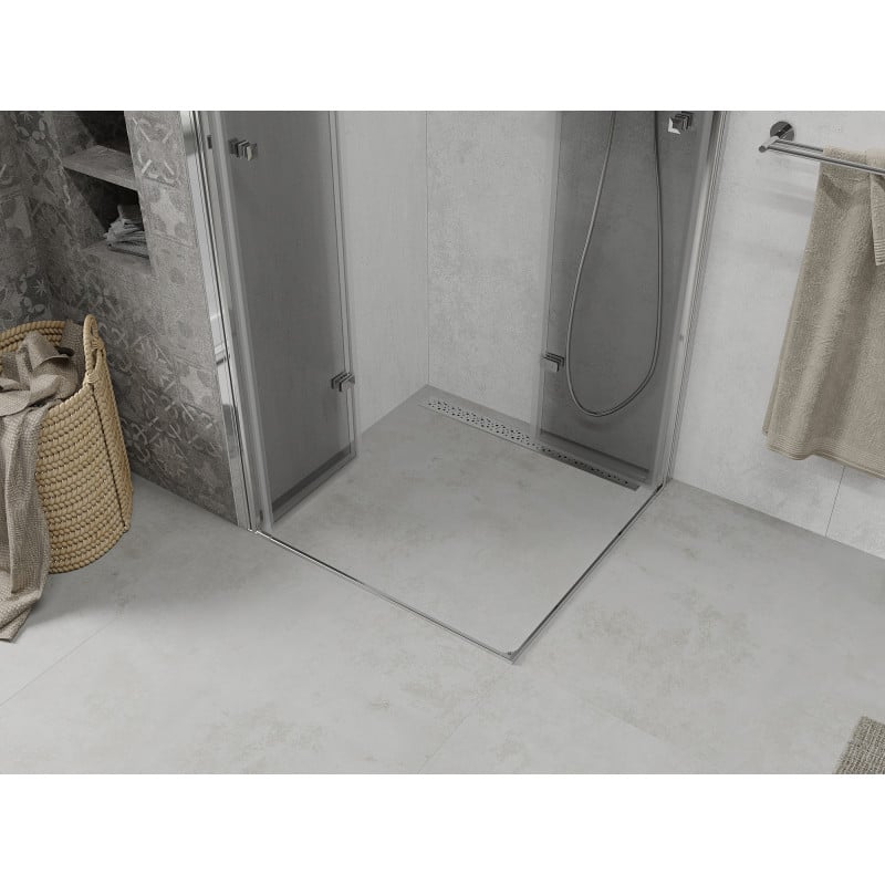 Mexen Lima Duo faltbare Duschkabine 70 x 70 cm, transparent, Chrom - 856-070-070-02-00