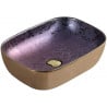Mexen Rita Aufsatzwaschbecken 45 x 32 cm, violett - 21084557