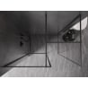 Mexen Kioto-F Duschwand Walk-in mit Rahmen 110 x 80 cm, transparent 8 mm, Gun Metal - 800-110-202-04-95-080