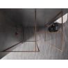 Mexen Kioto-F Duschwand Walk-in mit Rahmen 90 x 70 cm, transparent 8 mm, gebürstetes Kupfer - 800-090-202-04-65-070