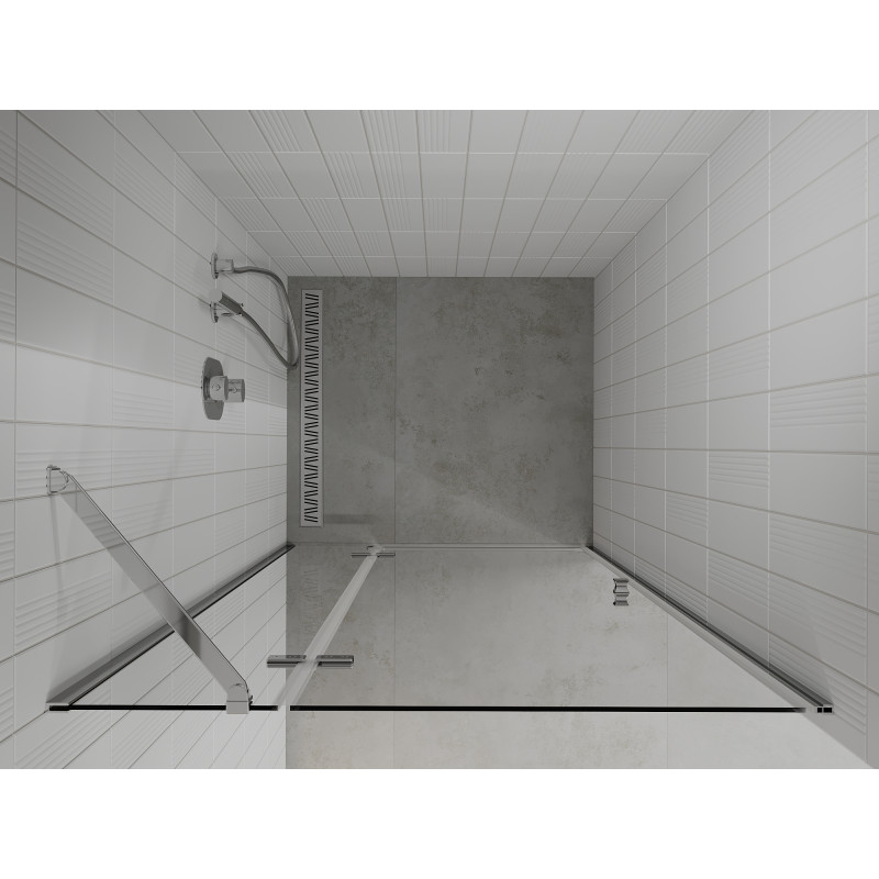 Mexen Roma Schwingtür Dusche 70 cm, transparent, Chrom - 854-070-000-01-00