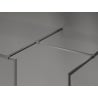 Mexen Kioto-F Duschelement Walk-in mit Rahmen 140 x 80 cm, transparent 8 mm, gebürstetes Gewehrgrau - 800-140-202-04-66-080