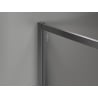 Mexen Kioto-F Duschwand Walk-in mit Rahmen 100 x 95 cm, transparent 8 mm, gebürstet in Gun Gray - 800-100-202-04-66-095