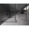 Mexen Kioto-F Duschwand Walk-in mit Rahmen 125 x 100 cm, transparent 8 mm, Gun Metal - 800-125-202-04-95-100