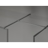 Mexen Kioto-F Duschwand Walk-in mit Rahmen 105 x 100 cm, transparent 8 mm, Gun Metal - 800-105-202-04-95-100