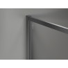 Mexen Kioto-F Duschwand Walk-in mit Rahmen 140 x 120 cm, transparent 8 mm, Bürstengrau - 800-140-202-04-66-120
