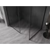 Mexen Kioto-F Duschwand Walk-in mit Rahmen 110 x 85 cm, transparent 8 mm, schwarz - 800-110-202-04-70-085