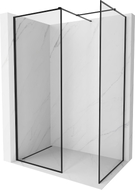 Mexen Kioto-F Duschwand Walk-in mit Rahmen 170 x 115 cm, transparent 8 mm, schwarz - 800-170-202-04-70-115