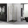 Mexen Exo Duschkabine mit Drehtür 70 x 70 cm, transparent, gold - 814-070-070-50-00