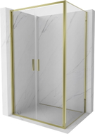 Mexen Exo Duschkabine, schwenkbar, 70 x 90 cm, transparent, gold - 814-070-090-50-00