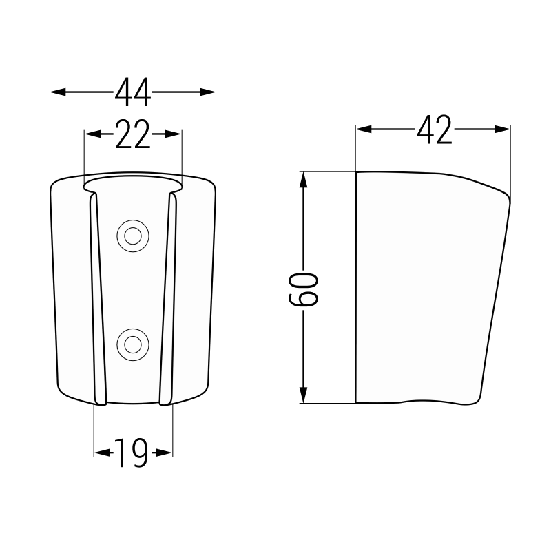 Mexen Duschhalter, schwarz - 79352-70