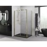 Mexen Exo Duschkabine zum Öffnen 80 x 95 cm, transparent, gold - 814-080-095-50-00