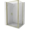 Mexen Exo Duschkabine Schwingtür 70 x 100 cm, transparent, gold - 814-070-100-50-00