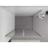 Mexen Exo Duschkabine Schwingtür 70 x 100 cm, transparent, gold - 814-070-100-50-00