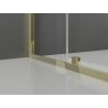 Mexen Exo Duschkabine mit Schwenktür 125 x 70 cm, transparent, gold - 819-125-070-50-00