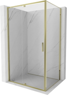 Mexen Exo Duschkabine mit Schwingtür 140 x 70 cm, transparent, gold - 819-140-070-50-00