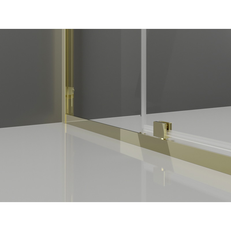 Mexen Exo Duschkabine mit Schwingtür 145 x 80 cm, transparent, gold - 819-145-080-50-00