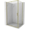 Mexen Exo Duschkabine mit Schwingtür 155 x 80 cm, transparent, gold - 819-155-080-50-00