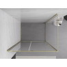 Mexen Exo Duschkabine mit Schwingtür 155 x 80 cm, transparent, gold - 819-155-080-50-00