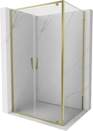 Mexen Exo Duschkabine Schwingtür 90 x 70 cm, transparent, gold - 8182-090-070-50-00