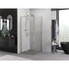 Mexen Exo Duschkabine schwenkbar 80 x 80 cm, transparent, gold - 8182-080-080-50-00
